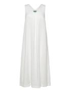 Dress Knælang Kjole White United Colors Of Benetton