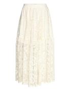 Sunsetll Maxi Skirt Skirts Knee-length & Midi Skirts White Lollys Laun...