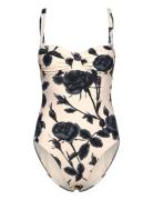 Rococo Ruched Underwire Piece Badedragt Badetøj Cream Seafolly