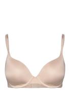 Bra Love Shiny Micro Lingerie Bras & Tops T-shirt Bras Cream Lindex