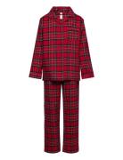 Pyjamas Set Flannel Pyjamassæt Red Lindex