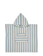 Terry Poncho Lille Home Bath Time Bath Poncho Blue Wheat
