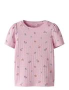 Nmfhamanda Ss Slim Top Pb Tops T-Kortærmet Skjorte Pink Name It