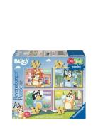 Bluey My First Puzzles 4 In A Box 2/3/4/5P Toys Puzzles And Games Puzz...