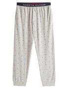Jersey Pj Pant Cuffed Print Hyggebukser Grey Tommy Hilfiger