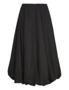 Balloon Midi Skirt Skirts Knee-length & Midi Skirts Black Mango