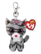 Kiki - Grey Cat Clip Toys Soft Toys Stuffed Animals Grey TY