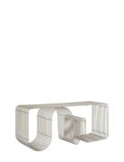 Curva Bænk Home Furniture Chairs & Stools Stools & Benches Silver AYTM