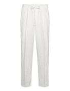 Loose Fit Straight Leg Linen Trousers Bottoms Trousers Casual White We...