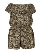 Nkfvinaya Ss Playsuit Fffff Noos Jumpsuit Beige Name It