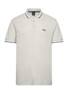 Paddy Sport Polos Short-sleeved Grey BOSS