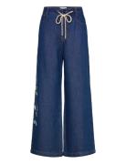 Obey Bottoms Jeans Wide Navy Munthe