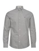 Slim Oxford Shirt Tops Shirts Casual Grey GANT