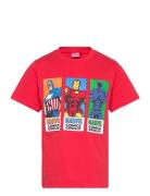 Tshirt Tops T-Kortærmet Skjorte Red Marvel