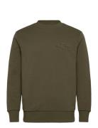 Reg Tonal Shield C-Neck Sweat Tops Sweatshirts & Hoodies Sweatshirts G...