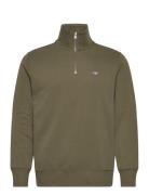 Reg Shield Half Zip Sweat Tops Sweatshirts & Hoodies Sweatshirts Black...