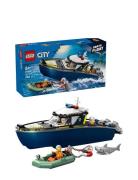 Politibåd På Forbryderjagt 60456 Toys Lego Toys Lego city Multi/patter...
