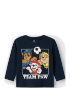 Nmmjoll Paw Nreg Ls Top Noos Cplg Tops T-shirts Long-sleeved T-Skjorte...