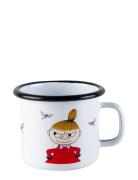 Moomin Enamel Mug 37Cl Home Tableware Cups & Mugs Coffee Cups White Mo...