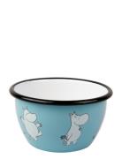 Moomin Enamel Bowl Home Tableware Bowls Breakfast Bowls Blue Moomin