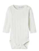 Nbfkisa Ls Body Bodies Long-sleeved White Name It
