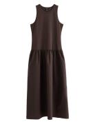 Dress Valeria Knælang Kjole Brown Lindex