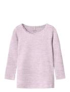 Nmfkab Ls Top Noos Tops T-shirts Long-sleeved T-Skjorte Pink Name It