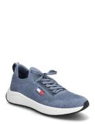 Tjm Runner Knitted Low-top Sneakers Blue Tommy Hilfiger