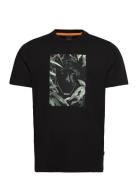 Te_Animali Tops T-Kortærmet Skjorte Black BOSS