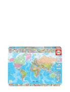 Educa 1500 The World Map Toys Puzzles And Games Puzzles Classic Puzzle...