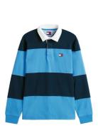Tjm Rlx Fit Colorblock Rugby Ext Tops Polos Long-sleeved Blue Tommy Je...