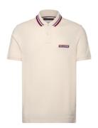 Hilfiger Tipped Reg Polo Tops Polos Short-sleeved White Tommy Hilfiger