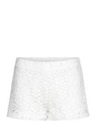 Crochet Straight-Fit Shorts Bottoms Shorts Casual Shorts White Mango