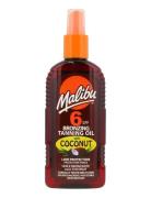 Malibu 200Ml Spf 6 Bronzing Tanning Oil Coconut Solcreme Krop Nude Mal...