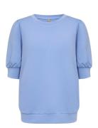Sc-Banu Tops Sweatshirts & Hoodies Sweatshirts Blue Soyaconcept