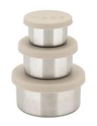 Steel Trio Home Kitchen Kitchen Storage Lunch Boxes Cream Haps Nordic