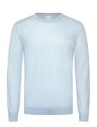 Extrafine Merino Wool C-Neck Tops Knitwear Round Necks Blue GANT