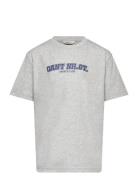 Graphic Ss T-Shirt Tops T-Kortærmet Skjorte Grey GANT