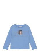 Archive Shield Ls T-Shirt Tops T-shirts Long-sleeved T-Skjorte Red GAN...