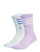 3S C Spw Crw 3P Sport Socks Regular Socks Pink Adidas Performance