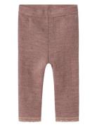 Nbfwang Wool Needle Legging Solid Noos Bottoms Leggings Pink Name It