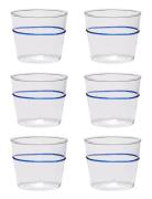 Orbit Drinking Glass Home Tableware Glass Drinking Glass Nude Hübsch