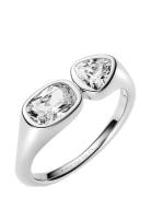 You & Me Signet Ring Ring Smykker Silver Maria Black