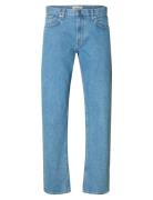 Slh196-Straight Ben Kori Jeans Noos Bottoms Jeans Regular Blue Selecte...