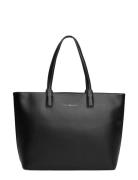 Th Logotape Tote Shopper Taske Black Tommy Hilfiger