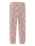 Nmfwang Wool Rib Legging Aop Bottoms Leggings Pink Name It