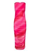 Sutton Dress Knælang Kjole Pink Noella