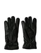 Slhpoul Leather Gloves Accessories Gloves Finger Gloves Black Selected