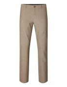 Slh175-Slim Robert Flex Pants Noos Bottoms Trousers Formal Beige Selec...