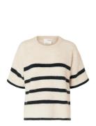 Slfmaline-Liliana 2/4 Knit O-Neck Noos Tops Knitwear Jumpers Cream Sel...